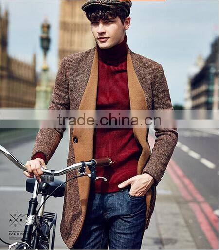Wholesale & Retail High Quality Elegant Wool Men Wool Coat