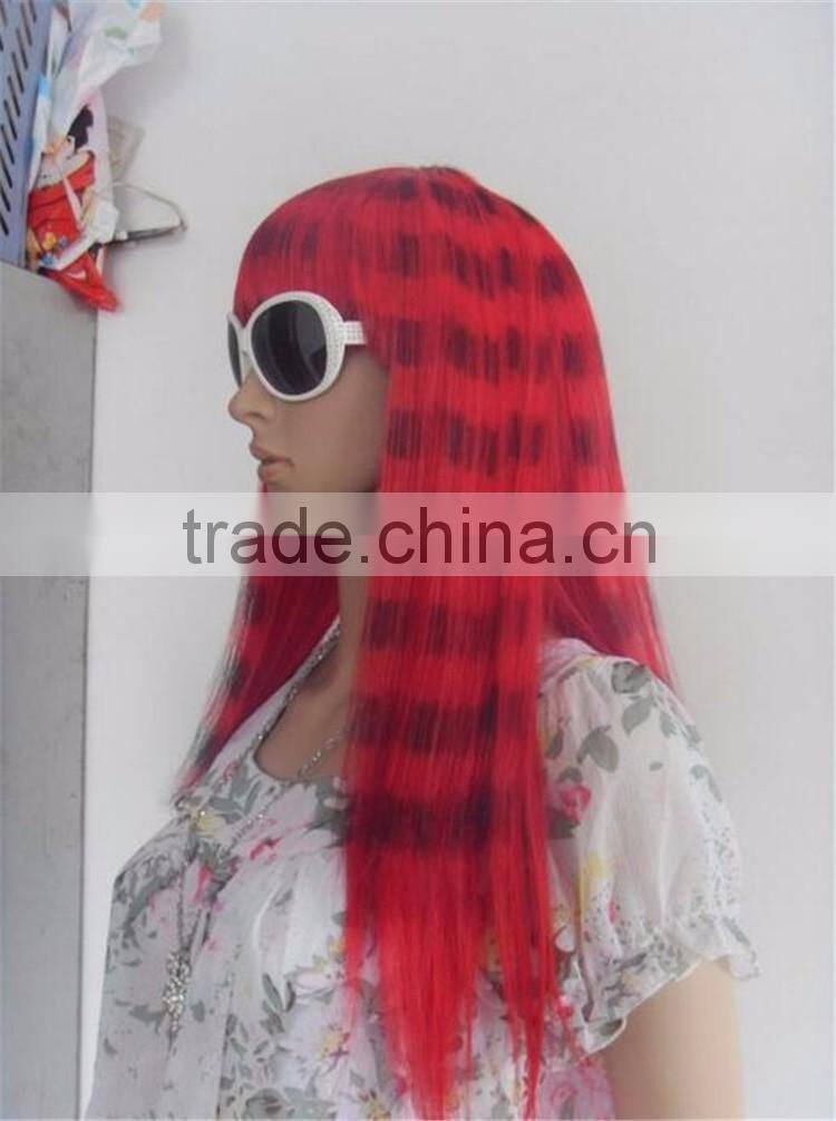 Fascinating Charming Halloween Synthetic Women Cosplay Party Long Straight Wig Full Hair Wigs