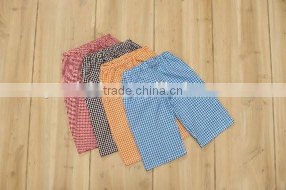 Latest Designer Kids Clothing Baby Leggings Plain Color Seersucker Young Children Wearing Panties Pants