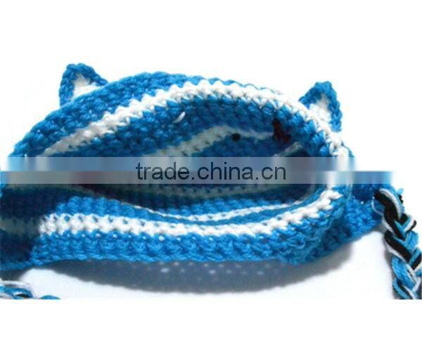 Funny animal shaped crochet kids hat cat ear hat