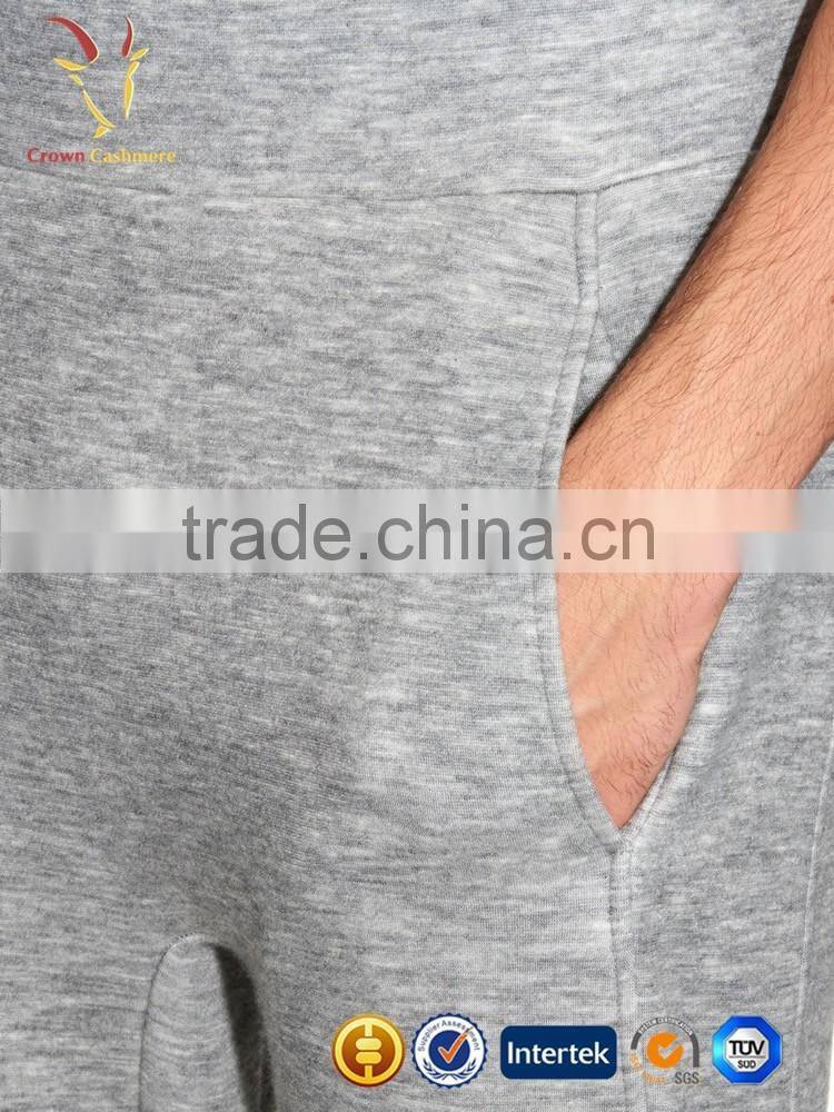Mens Casual Winter Wool Cashmere Jogger Pants