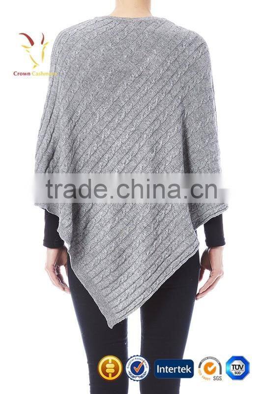 Fashionable Knitted Best Cashmere Poncho Sweater Cashmere Poncho Wrap