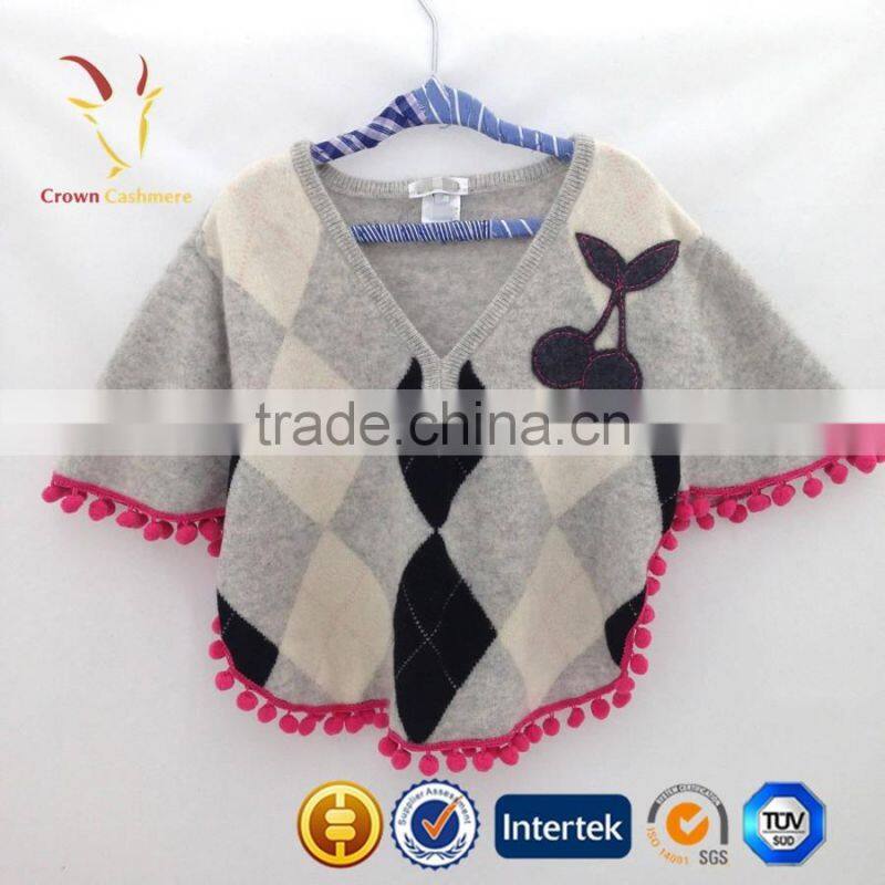 Knitted wool poncho for kids,Baby poncho,Kids Poncho
