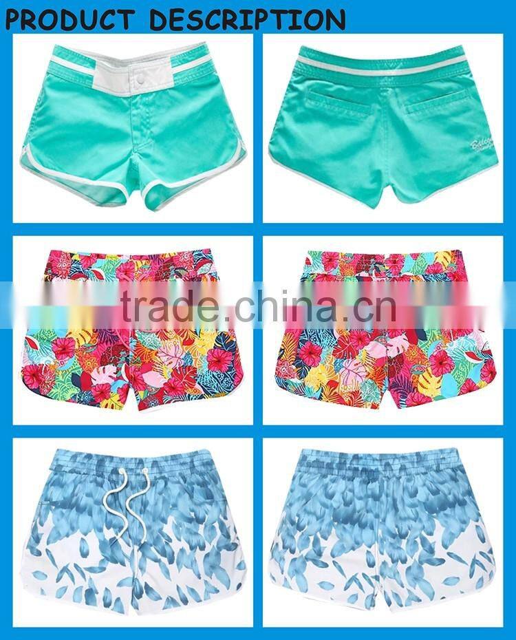 Digital Sublimation Custom Waterproof Beach Shorts Customized Surf Board Short