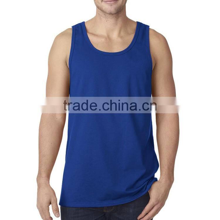 Designer Casual Blank Tops Wholesale Mens Bodybuilding Stringer 95% Cotton 5% Spandex Tank Top