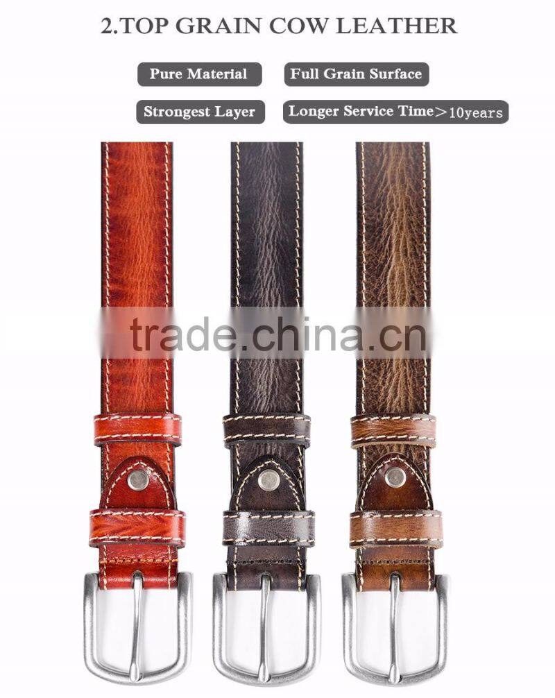 100% Italy Cow Leather Fashion Belt Used Leather Belts Belts Leather Men
