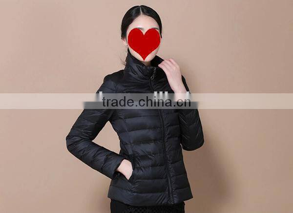 Slim Style Ladies duck sex ultra thin foldable down jacket