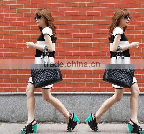 New Young Girl Summer Casual Striped Dresses