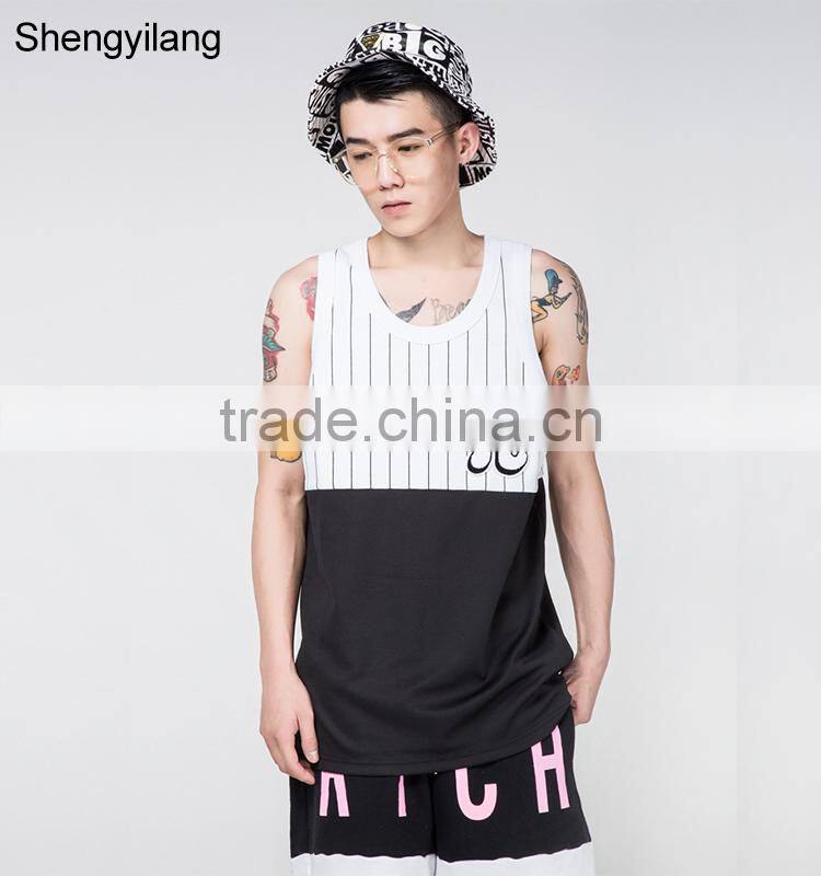 Custom Most fashionable printing tank top with your own logo, wholesale tank top guangzhou manufacturer
