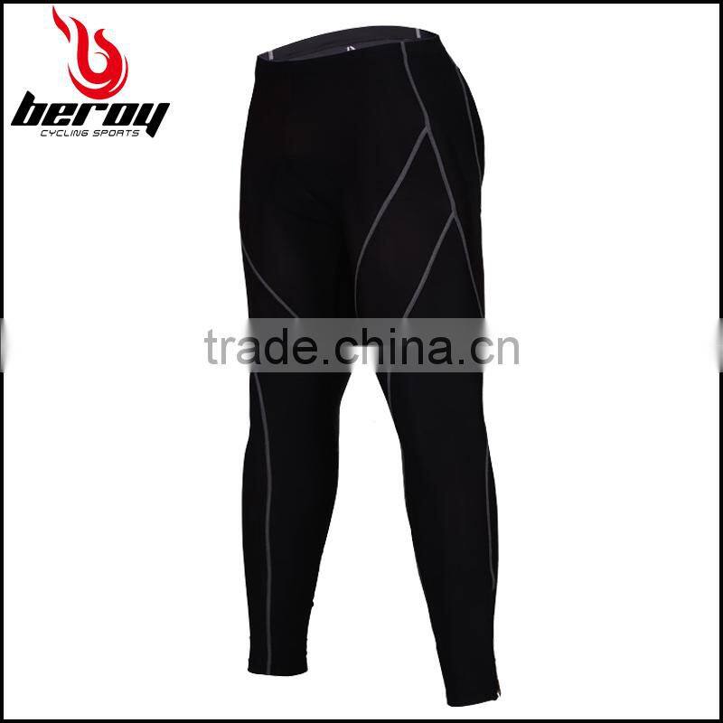 BEROY good quality fit bicycle tights, black men cycling tights