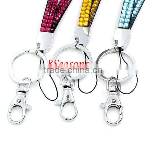 Mixed Acrylic Strap Lanyard For ID Card /Mobile Phone With Lobster Clasp Key Ring 44cm