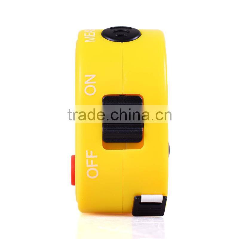 CP-3001 New mini tapeline-shaped ultrasonic distance meter with tape measure without Area/Volume calculator