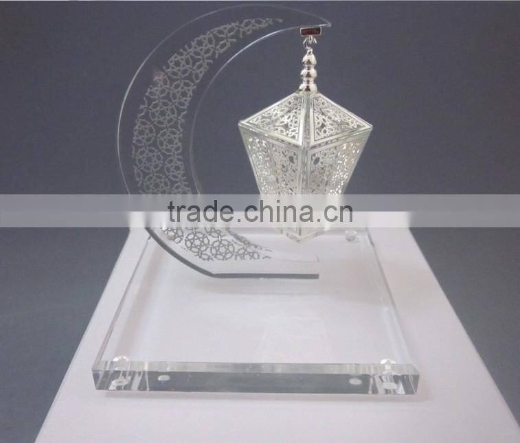 High Quanlity Tastefully Crystal Arab ramadan lantern For Islamic Gift Ramadan Gift JC-D008