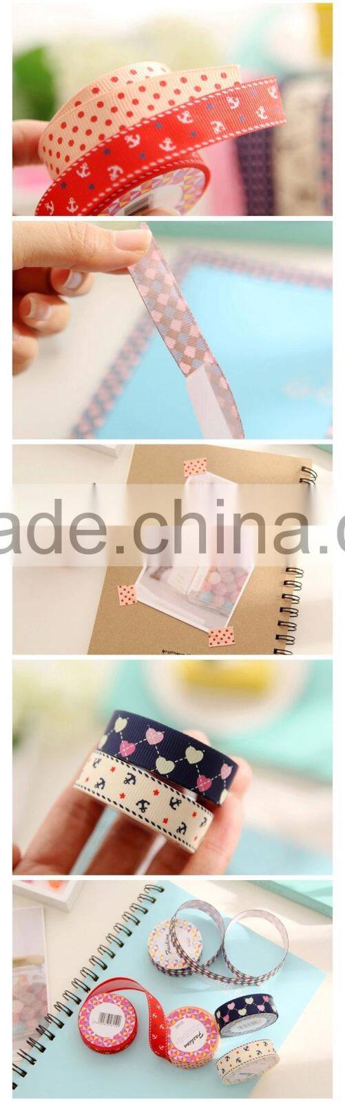 Decorative double or single face satin ribbon with printing