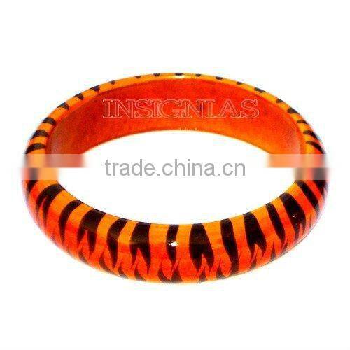 Wooden handmade painted bangle