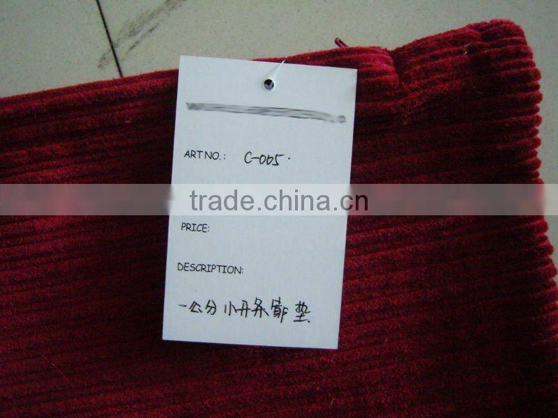 Microfiber coral fleece rib cushion