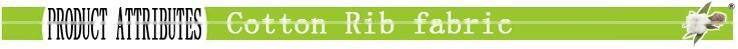 2015 Fashion cotton knit rib fabric for Top quality