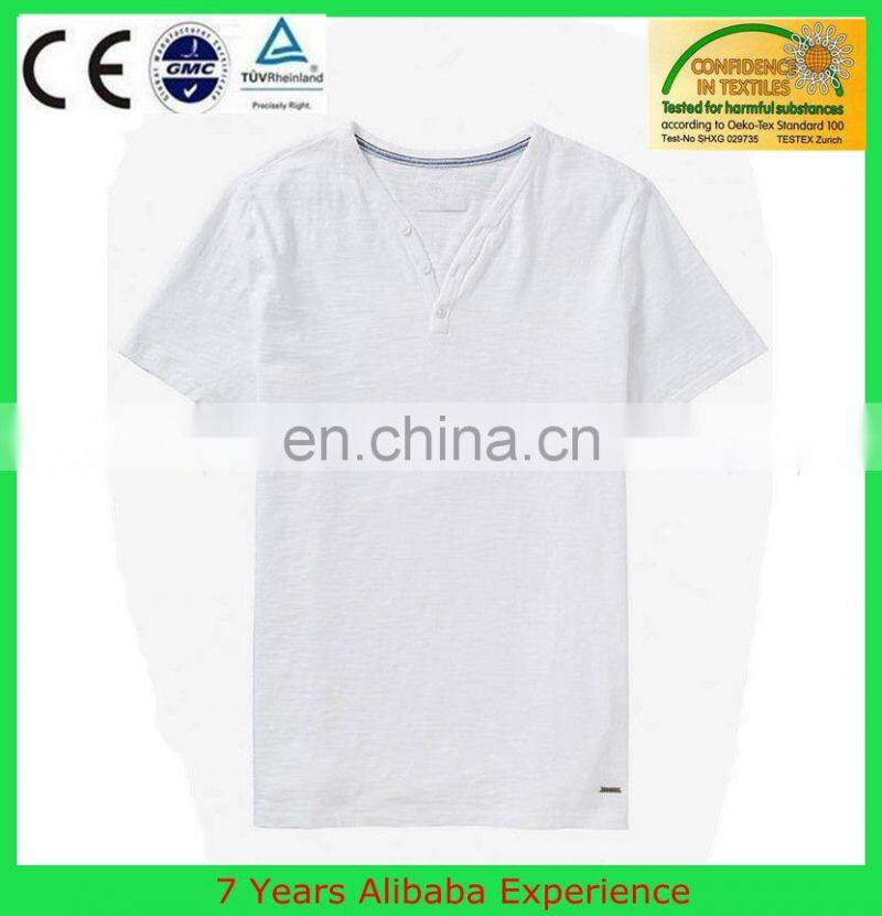 2016 custom new design stand-up collar tshirt