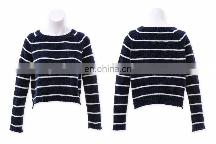 Ladies Classic Stripe winter blouse sweater