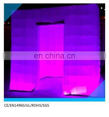 RGB colorful inflatable photo booth for sale,led inflatable photo booth for rental