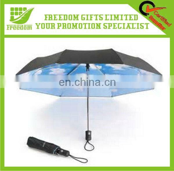 Wooden Handle Stick Pole Sky Umbrella