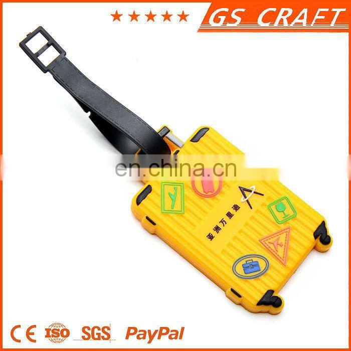 Attractive Price Super Quality soft pvc luggage tag, blank luggage tag