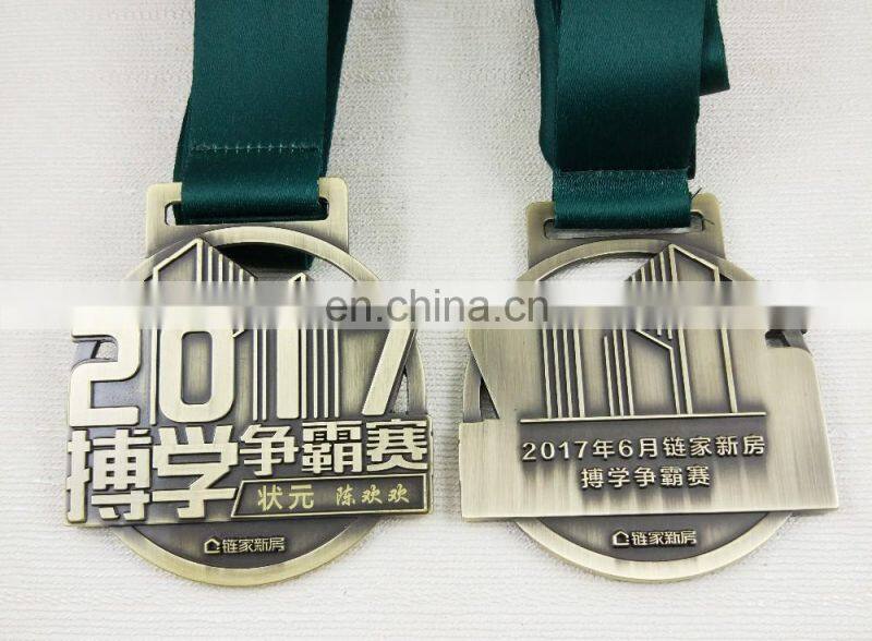 China custom ancient house anniversary medal for Beijing school