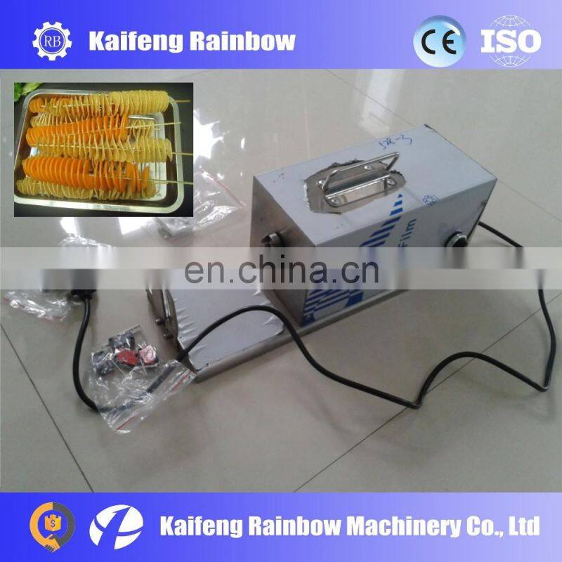 High Quality Best Price twisted potato chips cutting machine price/commercial potato chips spiral cutter