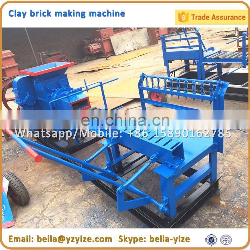 Factory supply manual interlock clay brick making machine price