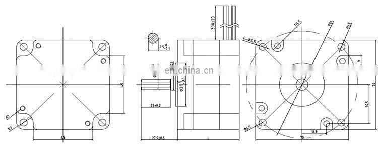 24V BLDC Motor Brushless DC Motor BMM747M