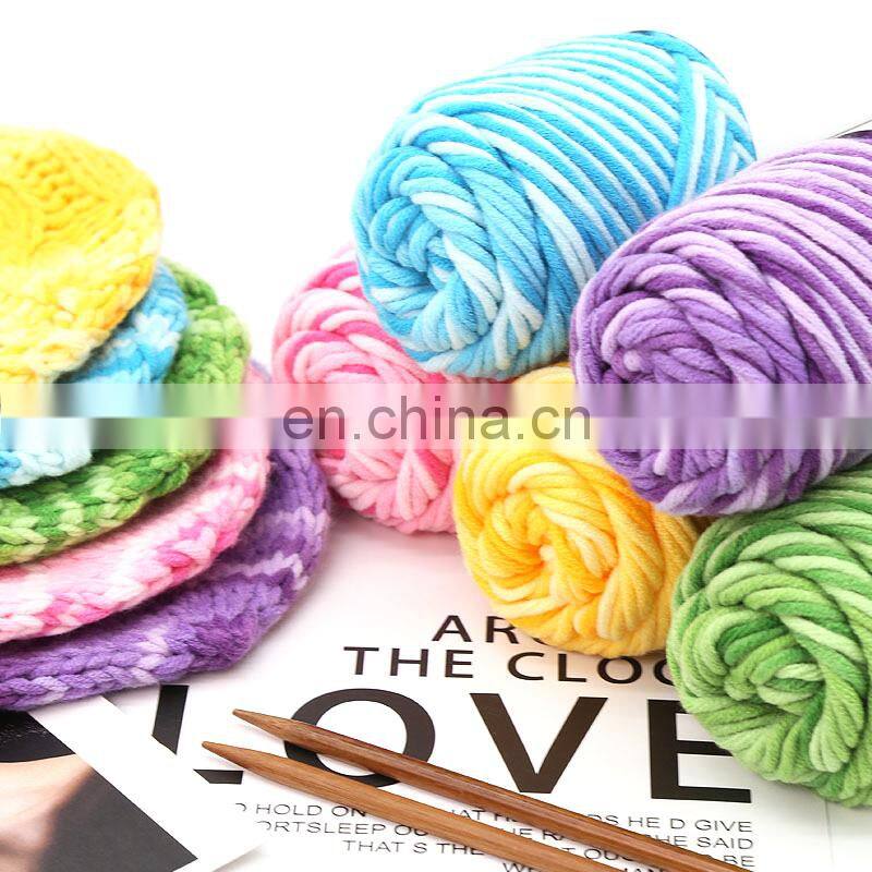 Hot sale colorful crochet cotton yarn acrylic for knitting clothes