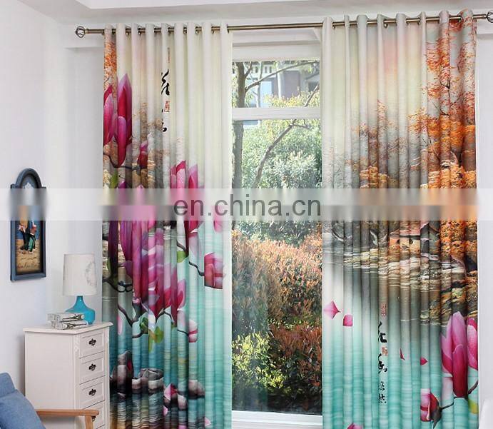 3D blackout curtain of hotel blackout window curtain