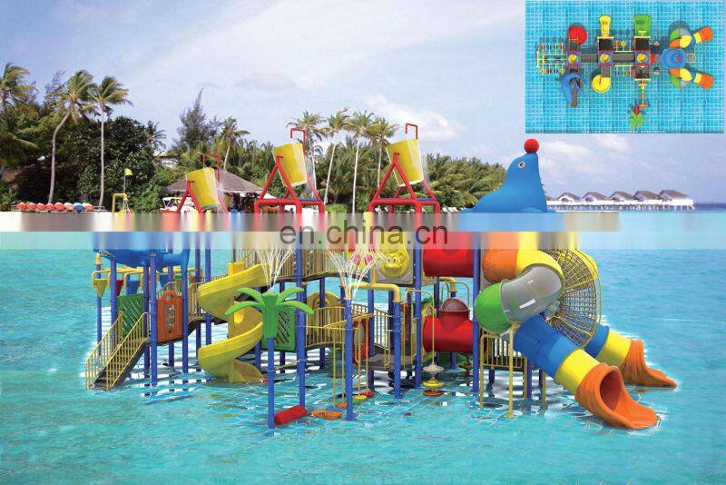 Newest plastic outdoor water kids playground,swimming pool slide
