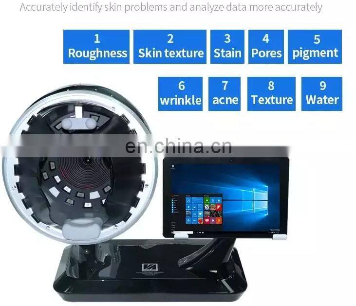 Niansheng New Arrive skin analysis beauty equipment, Professional Portable 3D Facial Magic Mirror Wifi Skin Analyzer