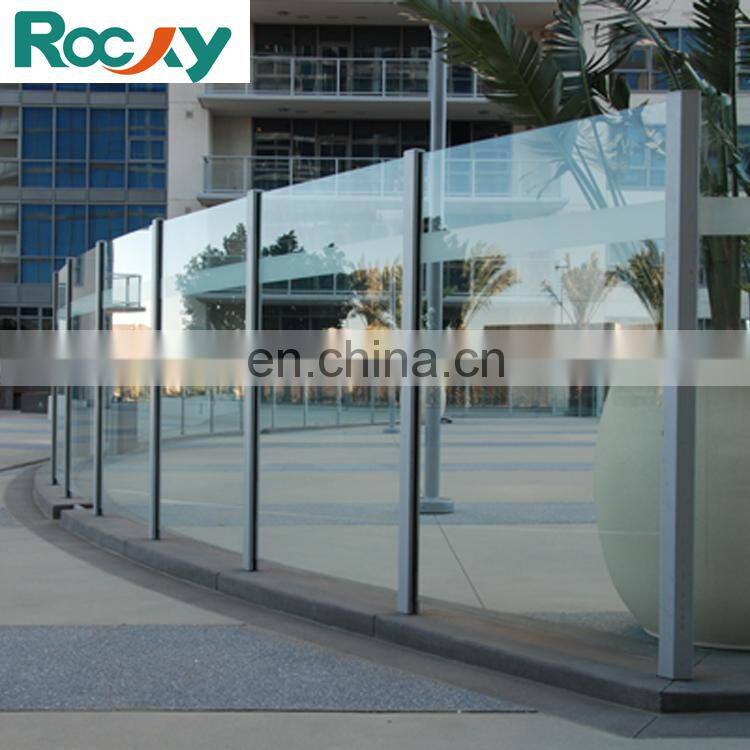 glass railings tempered glass fence panels frameless glass balustrade railing aluminium profile system