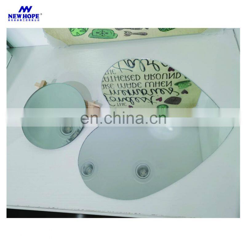 Weddings Use glass mirror candle holder Beveled Edge Mirror Tiles for Wedding Centerpiece Mirror Candle Plate