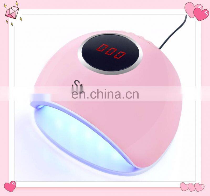 2019 New 80W UV Lamp LED Nail Lamp Nail Dryer For All Gels Polish With 10s/30s/60s/99s Timer Manicure Tool Gel Light