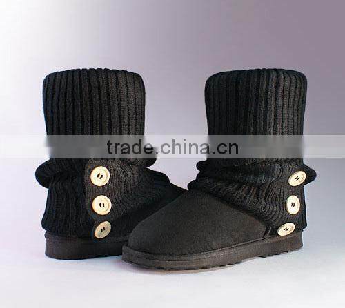 Knit boots collar snow boots for women used boots for sale