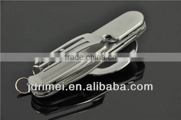 Stainless steel camping knife / fork spoon travel set