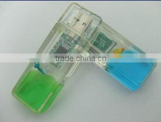 plastic swivel credit card usb casing