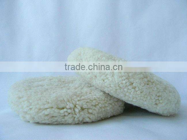 Genuine Sheepskin wool car buffing pad