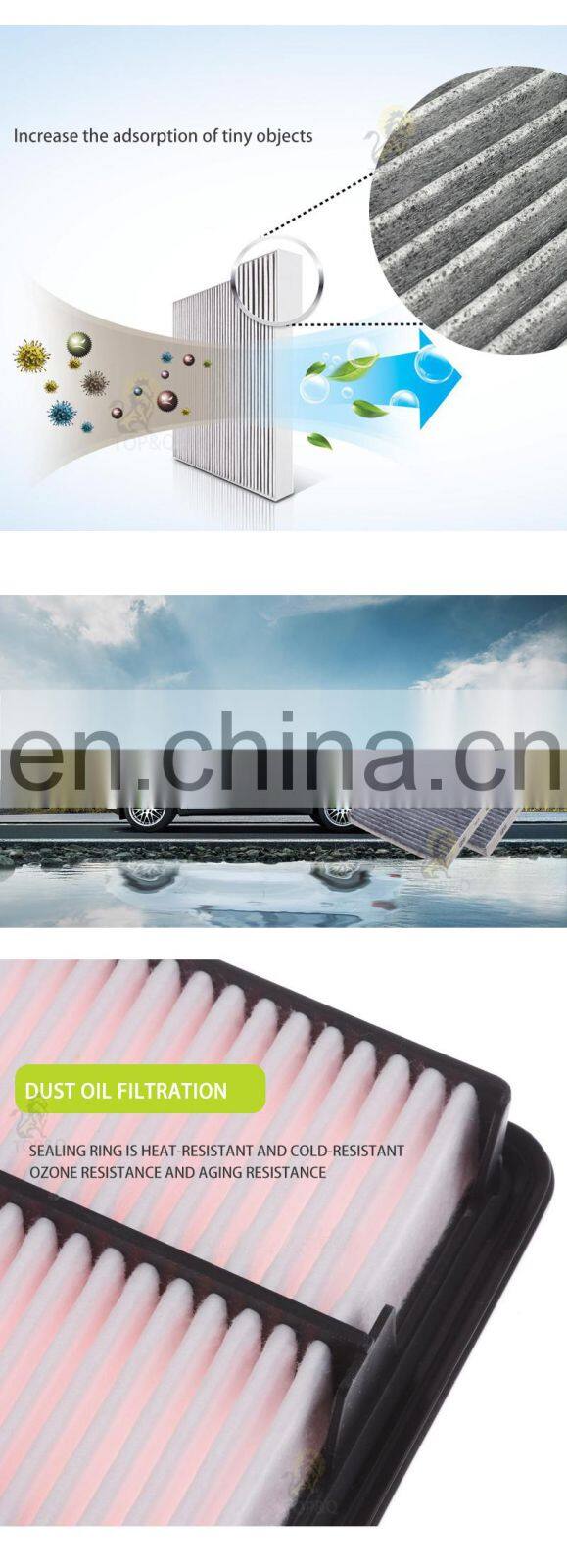 Manufacturer price car air filters for SEAT IBIZA