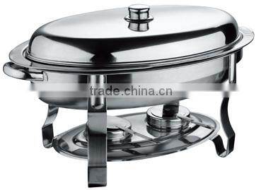 Low Prize Stainless Steel Round Roll Top Buffet Chafing Dish for Hotel