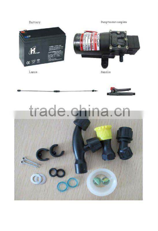 (21450) agriculture fertilizer 12v dc sprayer pump, Knapsack battery plastic garden sprayer