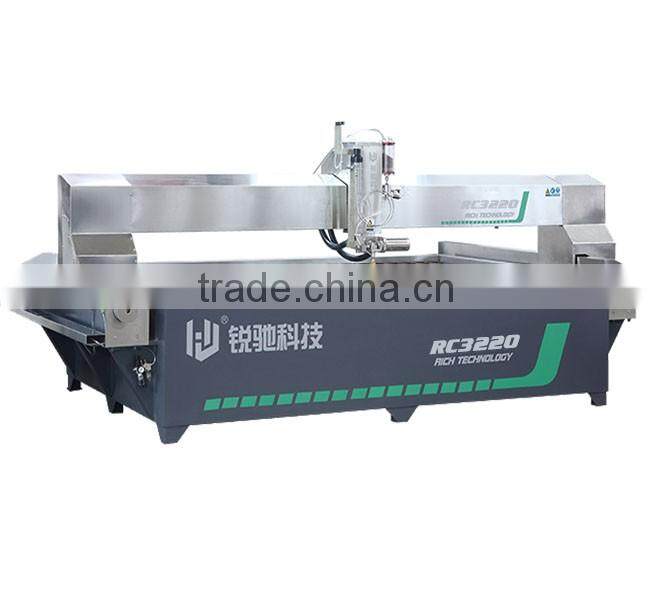 RICH 380Mpa intensifier pump CNC Water jet Glass Cutting Machine