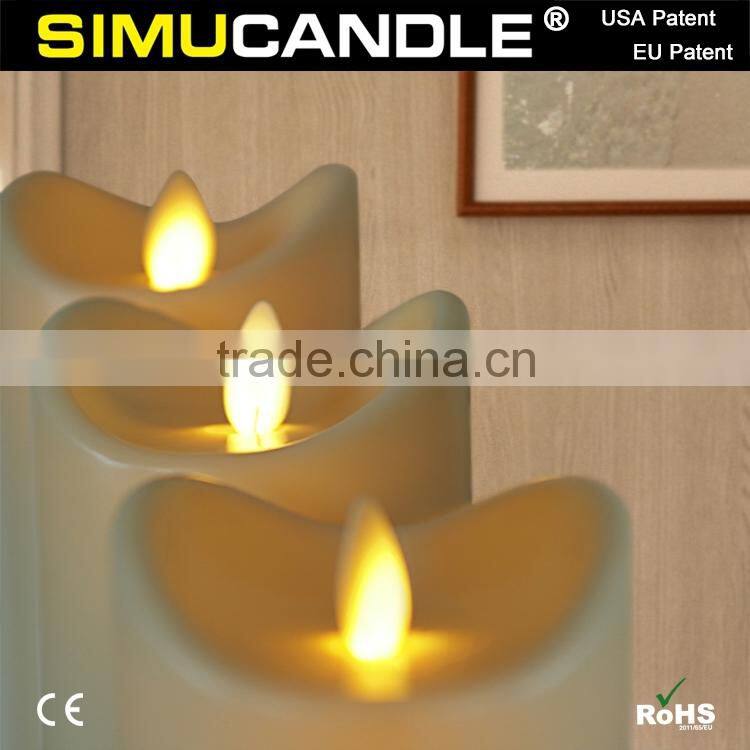 LED Candle with flickering flame, with USA and EU Patent