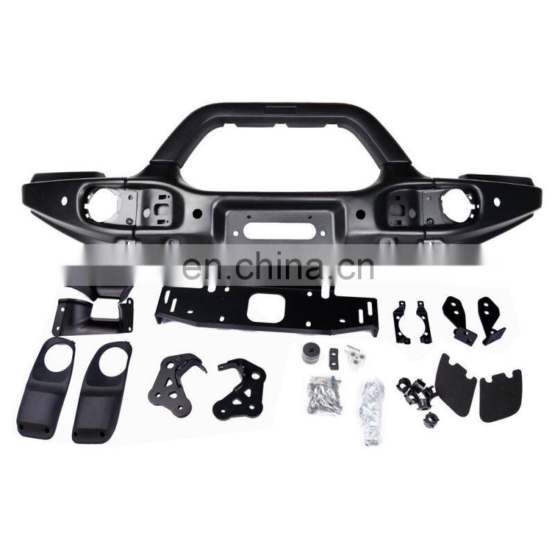 Front bumper guard for Jeep wrangler JL 4x4 offroad bumper with corner sensor hole