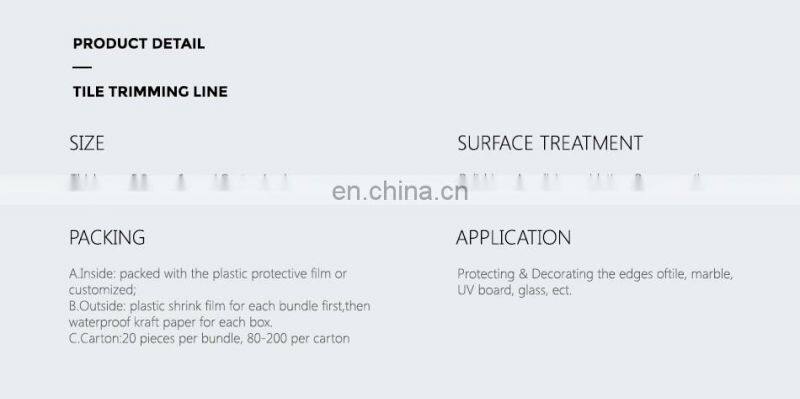 l shaped aluminum corner tile trim