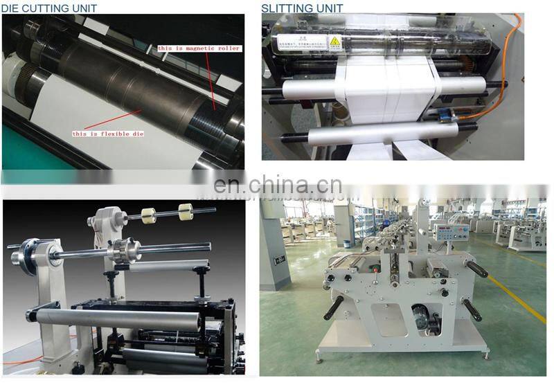 USK420 Automatic Blank Label Vinyl Sticker Rotary Magnetic Cylinder Die Cutting Slitting and Rewinding Machine