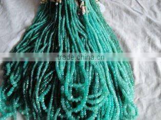 Emerald faceted precious and semi precious stones sapphire beads